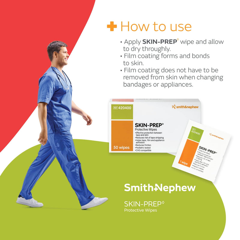 Smith and Nephew Skin Prep - Protective Barrier Wipes 50 ct/box