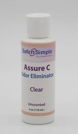 Safe n' Simple Assure C Odor Eliminator Clear Bottle